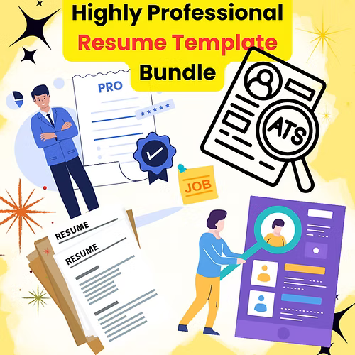2025 Professional Resume Templates Bundle