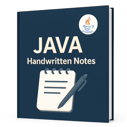 Java Handwritten Notes